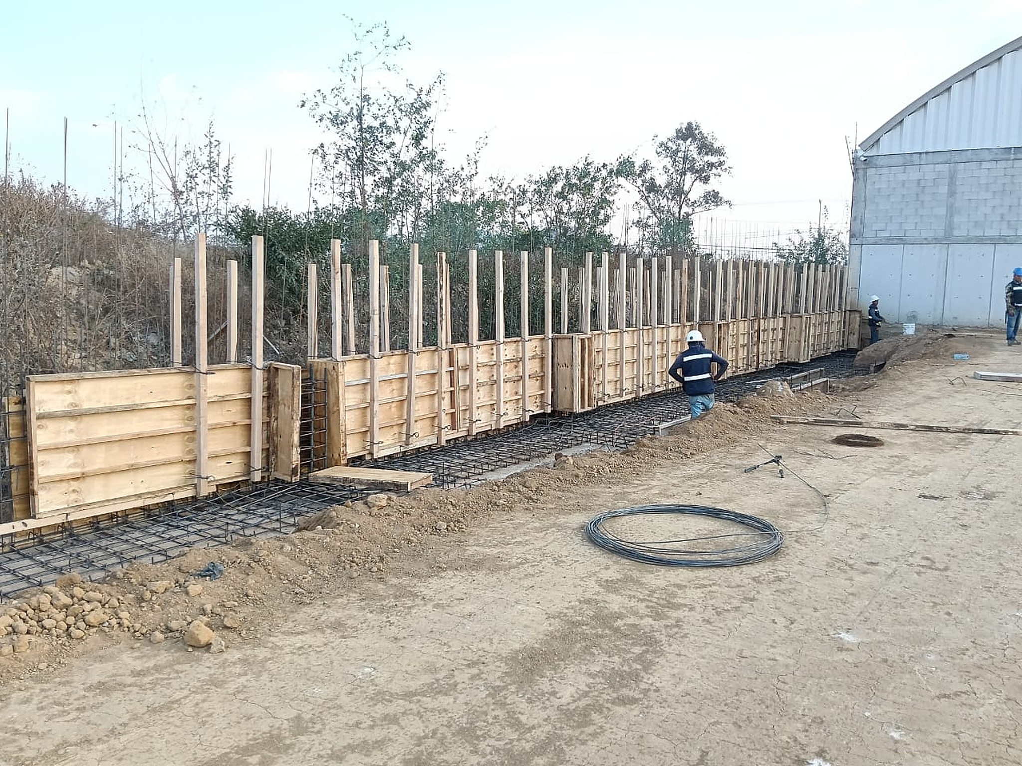 Cimbra de madera — obra civil CUMISA